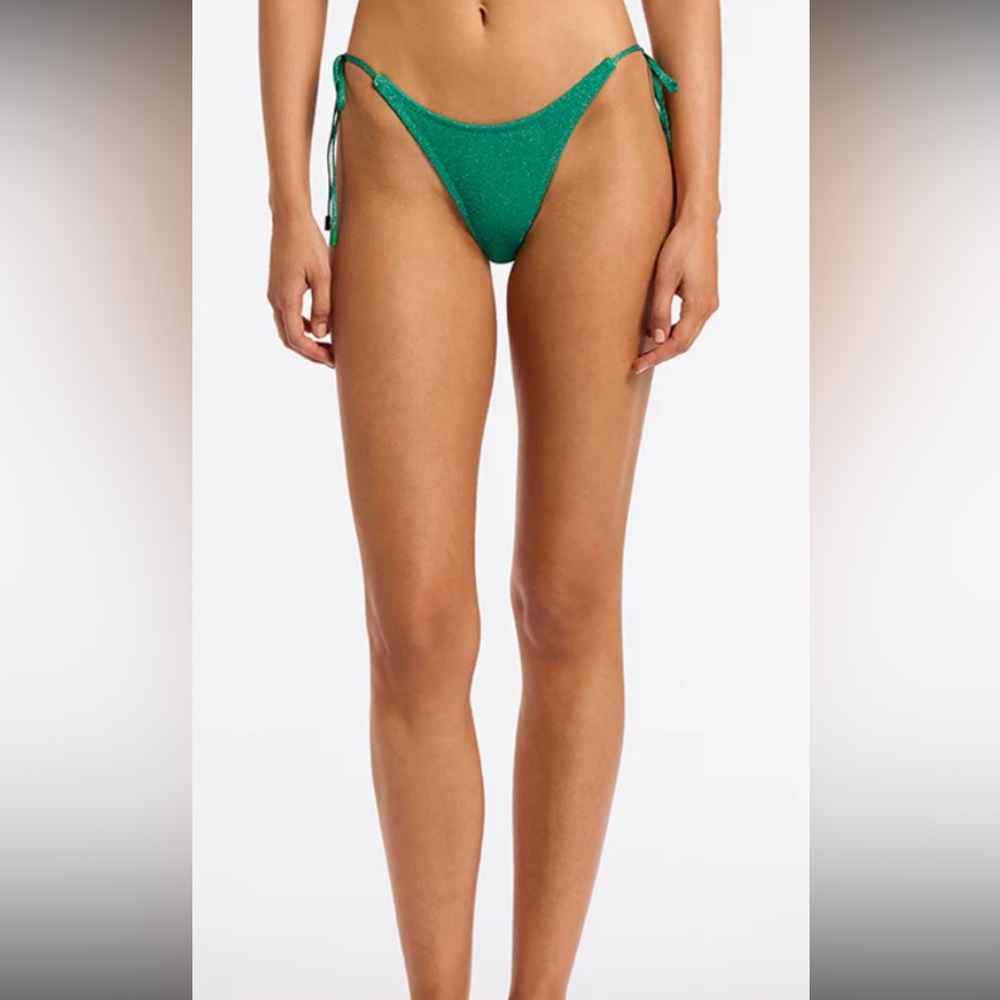 Triangl Shimmering Green Bikini Bottom